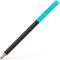 Faber-Castell Crayon Jumbo Grip Two Tone, durete HB, noir/turquoise, 511912