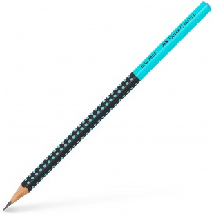 Faber-Castell 517012 Grip 2001 Two Tone, durete HB, noir/turquoise, 1 piece