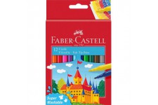Faber-Castell 554201 Lot de 12 feutres Castle