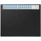 Durable 720501 Sous-main avec Rabat Transparent Amovible et Bande Calendrier Format Bureau 65 x 52 cm Noir