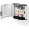 Durable 196923 Keybox Code Armoire pour 18 Cles Fermeture par Combinaison a  Code - Avec 6 Porte-cles KEY CLIP, Argent