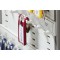 Durable 196923 Keybox Code Armoire pour 18 Cles Fermeture par Combinaison a  Code - Avec 6 Porte-cles KEY CLIP, Argent