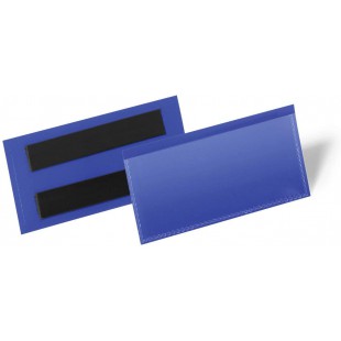 Durable 174107 Lot de 50 pochettes logistiques magnetiques 100x38 mm Bleu