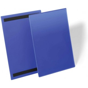 Durable 174407 Lot de 50 pochettes logistiques magnetiques A4 portrait 210x297 mm Bleu