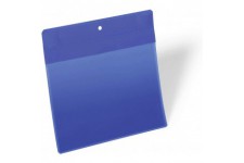 Durable 174607 Lot de 10 pochettes logistiques avec aimants neodyme A5 paysage 210x297 mm bleu