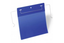 Durable 175207 Lot de 50 pochettes logistiques avec fil de suspension A5 paysage 210x148 mm bleu