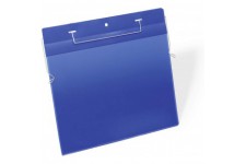 Durable 175407 Lot de 50 pochettes logistiques avec fil de suspension A4 paysage 297x210 mm bleu