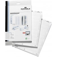 Durable 145102 Badgemaker Planche d'insertion pour Porte badge 30 x 60 mm