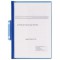 Lot de 25 : Durable 225006 Durabind Chemise a Reliure Agrafee Couverture Transparente A4 Bleu Clair