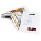 Lot de 25 : Durable 225006 Durabind Chemise a Reliure Agrafee Couverture Transparente A4 Bleu Clair