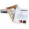 Lot de 25 : Durable 225006 Durabind Chemise a Reliure Agrafee Couverture Transparente A4 Bleu Clair