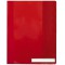 Durable 251003 Chemise a lamelle avec couverture Transparent Rouge