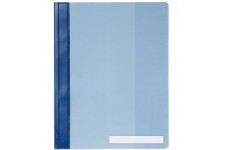 Durable 251006 Chemise a lamelle avec couverture Transparent Bleu