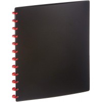 Durable 242601 Duralook Easy Reliure Protege - Documents a  Pochettes Amovibles - 20 Pochettes/40 Vues Noir