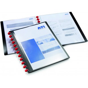 Durable 242701 Duralook Easy Plus Reliure Protege - Documents a  Pochettes Amovibles - 20 Pochettes/40 Vues avec Couverture Pers
