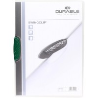 Durable 226005 Swingclip Chemise de Classement pour 1-30 Feuilles A4 - Clip Vert - a l'unite