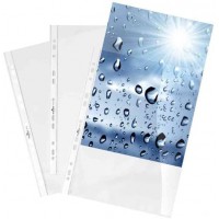 DURABLE Pochettes perforees A4 PP Transparent 0,06 mm Sachet de 10