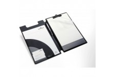Durable 233201 Porte - Bloc avec Pince et Rabat - pour Bloc Format A4+ - avec Poches Interieures Coloris Noir