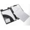 Durable 233201 Porte - Bloc avec Pince et Rabat - pour Bloc Format A4+ - avec Poches Interieures Coloris Noir