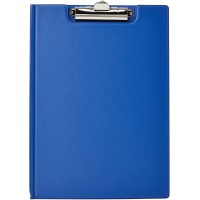 Durable 235707 Porte - Bloc avec Pince et Rabat - pour Bloc Format A4 - avec Poche Interieure toute Hauteur Coloris Bleu