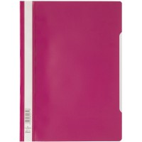 Durable 257335 Dossier PP a couverture Transparent Rouge pourpre