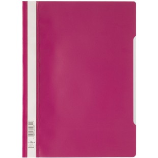 Durable 257335 Dossier PP a couverture Transparent Rouge pourpre