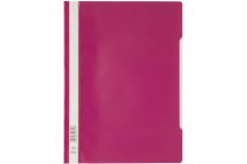 Durable 257335 Dossier PP a couverture Transparent Rouge pourpre