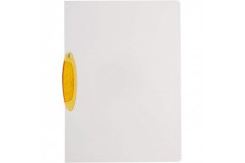 DURABLE - Chemise a clip SWINGCLIP, format A4, agrafe orange couleur de la chemise: transparent, avec clip transclu