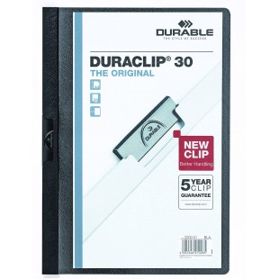 Durable Duraclip 30 Chemise de presentation a clip Noir