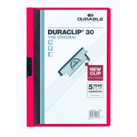 Durable Duraclip 30 Chemise de presentation a clip Rouge