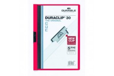 Durable Duraclip 30 Chemise de presentation a clip Rouge