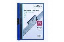 Durable Duraclip 60 Chemise de presentation a clip Bleu fonce