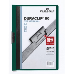 DURABLE Chemises DURACLIP ORIGINAL 60 a pince, A4, vert petrole