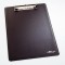 Durable 235001 Plaque Porte - Bloc avec Pinc - pour Bloc Format A4 - avec Pochette de Tenue de Bloc Coloris Noir