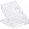 Durable 243919 Presentoir Porte - Cartes 4 Compartiments en Escalier pour 240 Cartes Plastique Rigide Transparent