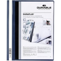 Durable Hunke & Jochheim 257907 Chemise de presentation Duraplus Bleu fonce Format A4