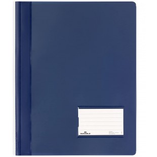 Durable Duralux Chemise a lamelles avec couverture opaque Bleu fonce