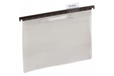 Lot de 25 : Durable 260210 Dossiers suspendus en PVC avec systeme a lamelles Gris