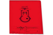 Durable 233703 Boite de 100 Pochettes coin A4 PP 012 mm Rouge