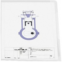 Durable 233700 Boite de 100 Pochettes coin A4 PP 012 mm Assortis