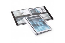 Durable 243201 Duralook Plus Reliure Protege - Documents a Pochettes Soudees - 20 Pochettes/40 Vues avec Couverture 