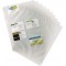 Durable Lot de 10 pochettes pour cartes de visite Format A4