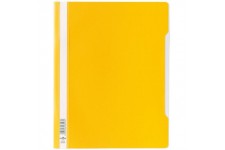 Durable 257004 Chemise a Lamelles Format A4+ avec Couverture Transparent Dos Jaune