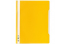 Durable 257004 Chemise a Lamelles Format A4+ avec Couverture Transparent Dos Jaune