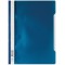 Durable 257307 Dossier PP a couverture Transparent Bleu fonce