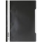 Durable 257301 Dossier PP a couverture Transparent Noir