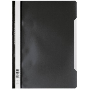 Durable 257301 Dossier PP a couverture Transparent Noir