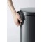 Durable 341258 Poubelle a  Dite Silencieuse 20 litres 292 mm en Metal Peint Coloris Anthracite