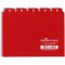 Durable 366003 Jeu de 25 Intercalaires Format A6 Paysage avec Divisions 5/5 - Onglets Imprimes A-Z - Polypro Coloris Rouge