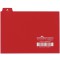 Durable 366003 Jeu de 25 Intercalaires Format A6 Paysage avec Divisions 5/5 - Onglets Imprimes A-Z - Polypro Coloris Rouge